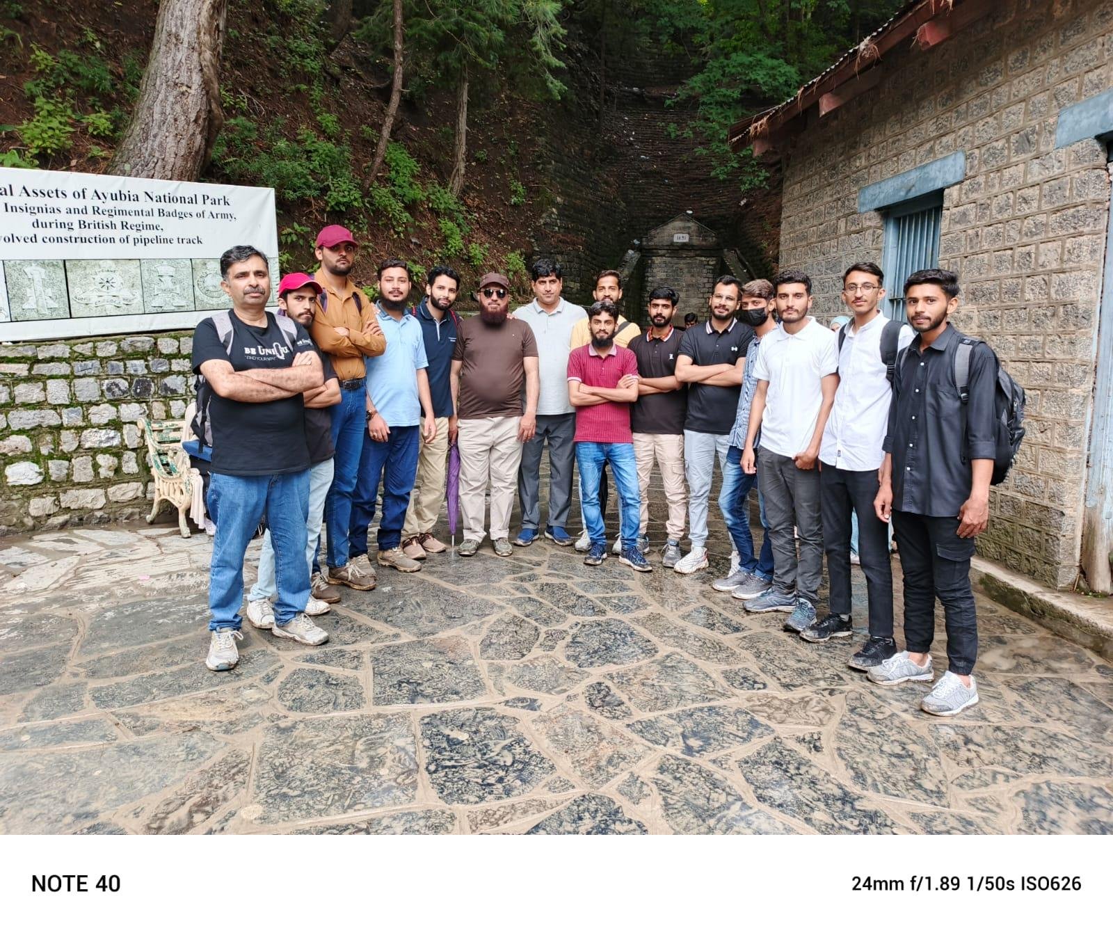 Chemistry department student trip to Ayubia National Park