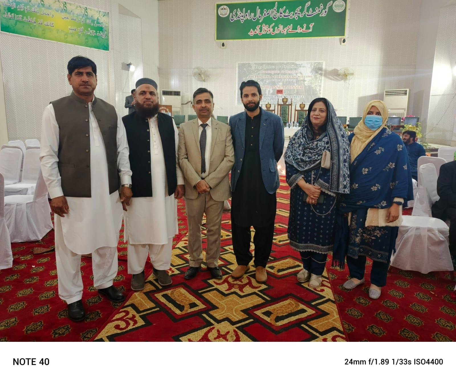 A farewell function moment with the department's teachers