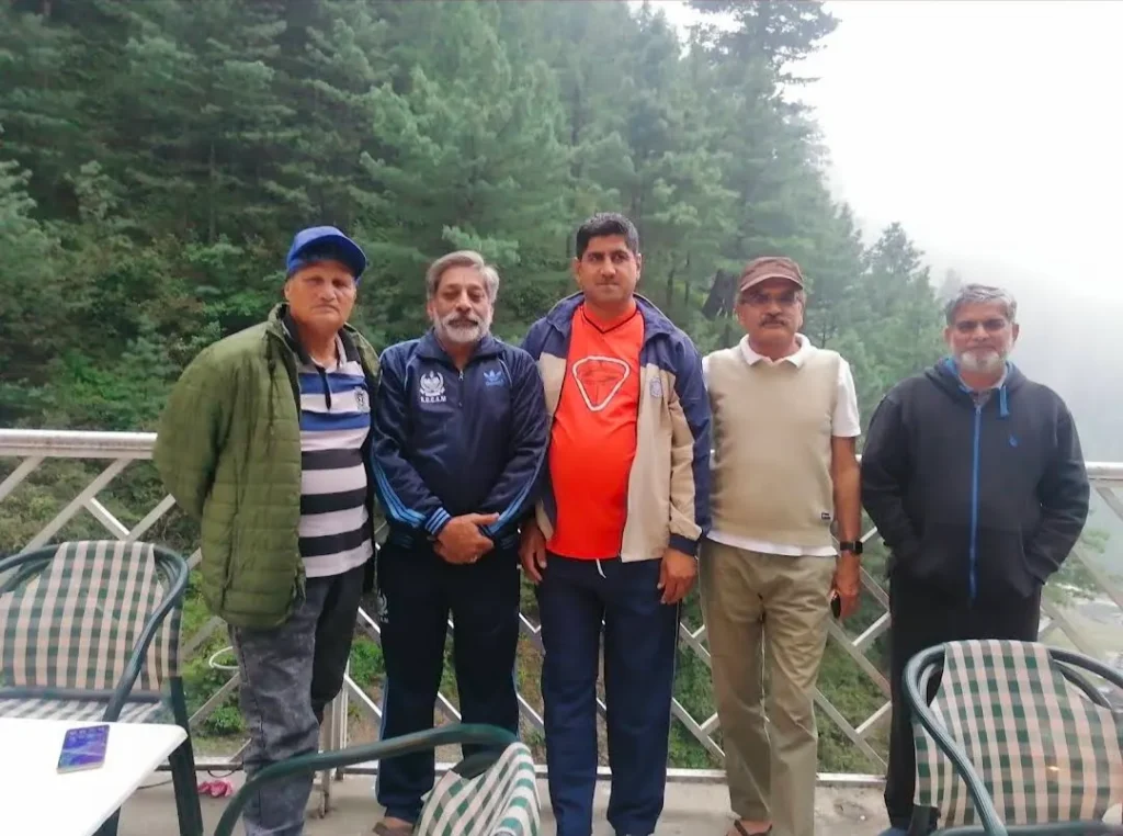 Faculty on a departmental tour