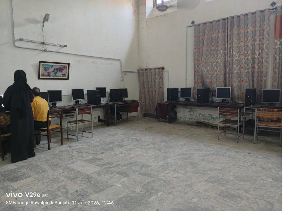 Workstations in the Dr. Kaniz Fatima Yusuf GIS and Remote Sensing laboratory