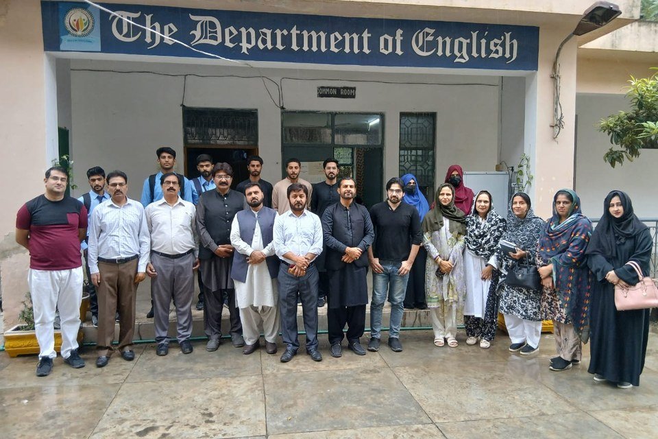 English faculty and students outside the department